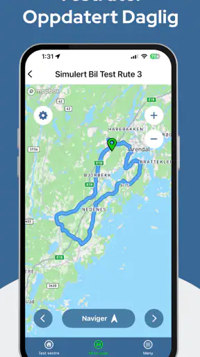 Kjøreruter Oppkjøring screenshot