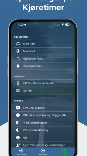 Kjøreruter Oppkjøring screenshot