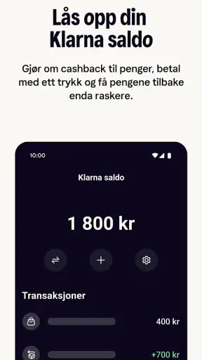 Klarna: Smart hverdagsøkonomi screenshot