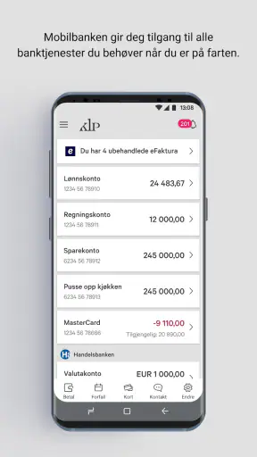 KLP Mobilbank screenshot