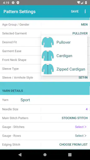 KnitsThatFit Sweaters screenshot