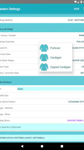 KnitsThatFit Sweaters screenshot