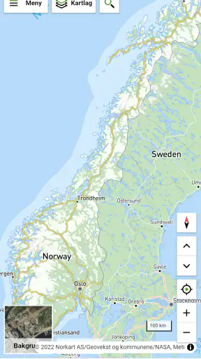 Kommunekart screenshot