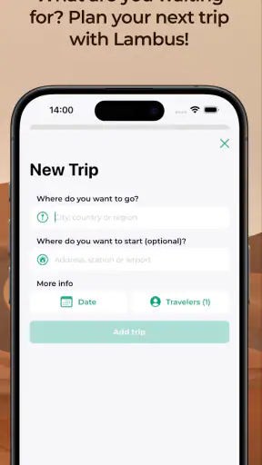Lambus | Travel Planner screenshot