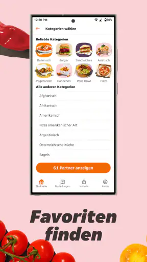 Lieferando.de screenshot