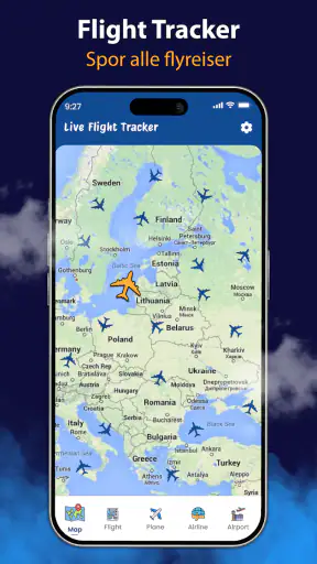 Live flysporing - 3D-visning screenshot