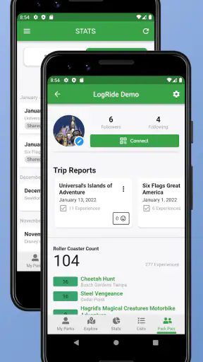 LogRide - Theme Park Database screenshot