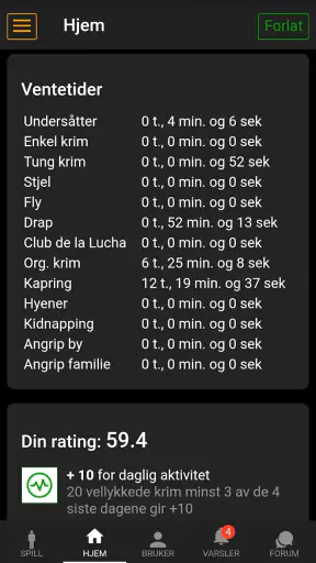 Mafiaspillet screenshot