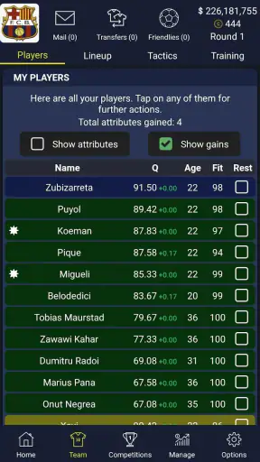 ManagerLeague Football Manager screenshot
