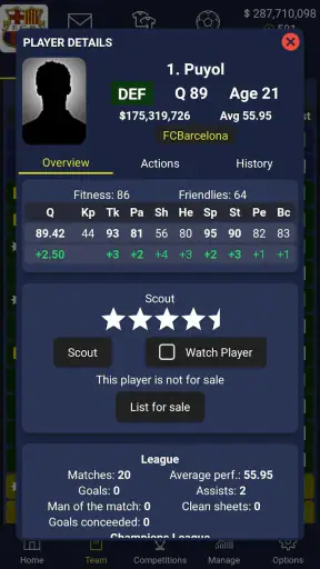ManagerLeague Football Manager screenshot