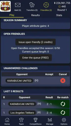 ManagerLeague Football Manager screenshot