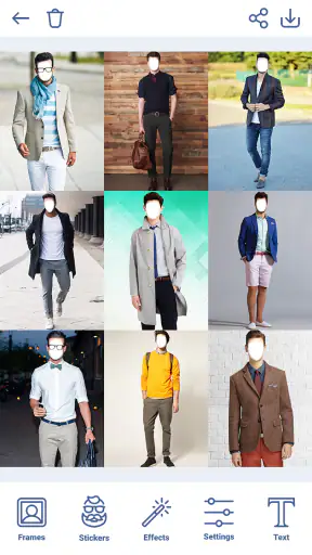 Mann Frisyrer Photo Editor screenshot