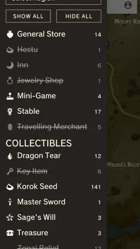 MapGenie: TOTK Map screenshot