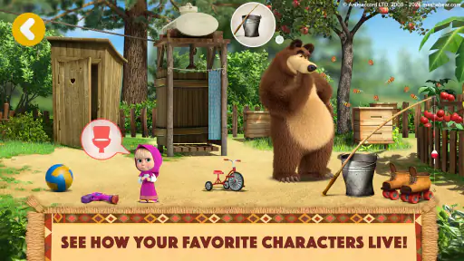 Masha and the Bear: Venner screenshot