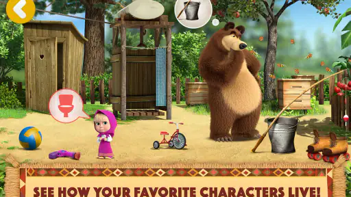 Masha and the Bear: Venner screenshot
