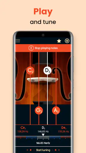 Master cello Tuner screenshot
