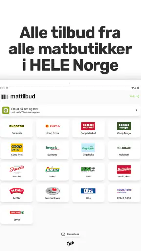 Mattilbud screenshot