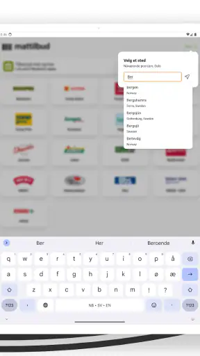 Mattilbud screenshot