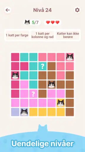 Meowdoku: Hjernetrimspill screenshot