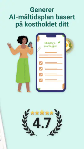 Middagsplanlegger Handleliste screenshot