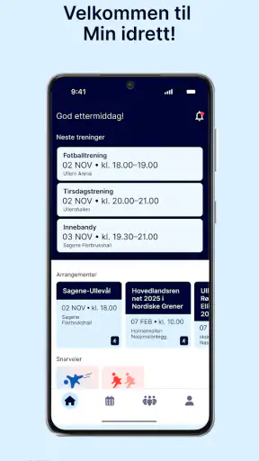 Min idrett screenshot