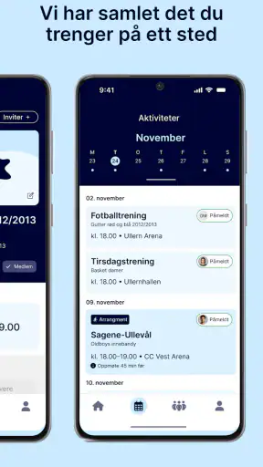 Min idrett screenshot