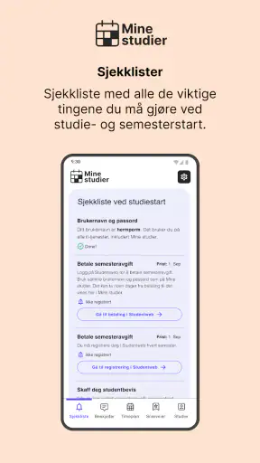 Mine studier screenshot