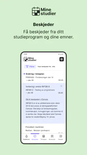 Mine studier screenshot