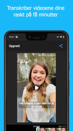 MixCaptions: Legg til tekst screenshot