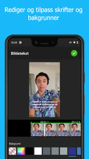 MixCaptions: Legg til tekst screenshot