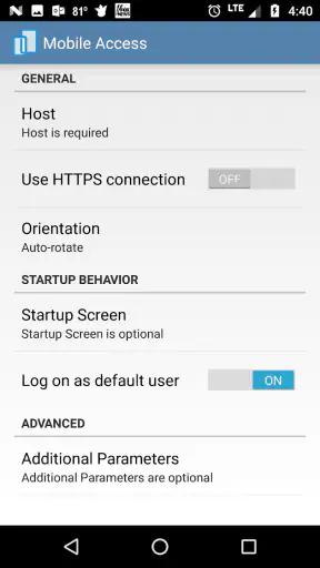 Mobile Access screenshot