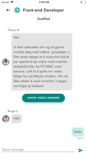 Mojob for talents screenshot