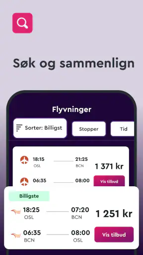 momondo: Fly, Hotell, Leiebil screenshot