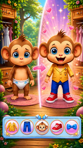 Monkey Mom Baby Shower Party screenshot
