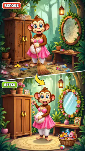 Monkey Mom Baby Shower Party screenshot