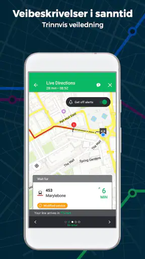 Moovit: Buss og tog rutetider screenshot