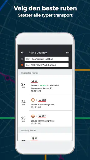 Moovit: Buss og tog rutetider screenshot