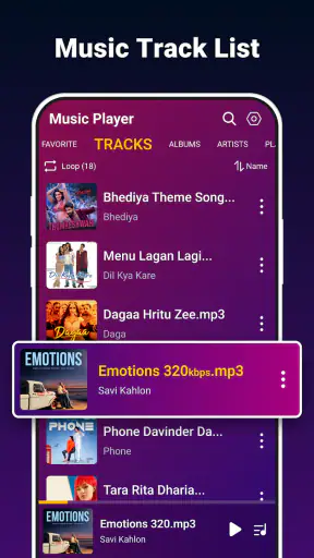 Musikkspiller Spill musikk MP3 screenshot