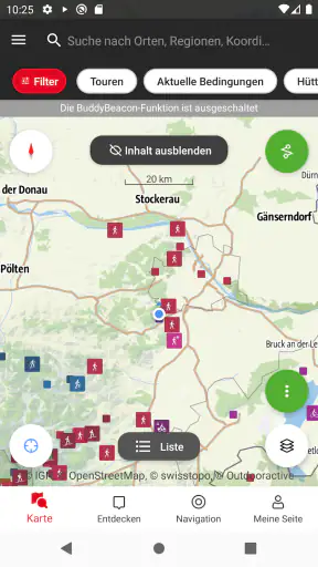 Naturfreunde Tourenportal screenshot