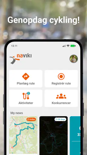 Naviki – cykel App screenshot