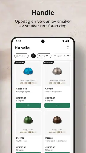 Nespresso Store screenshot