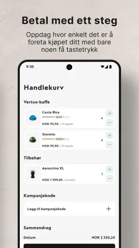 Nespresso Store screenshot