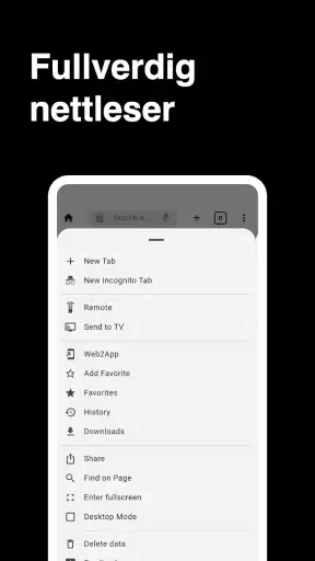 Nettleser screenshot