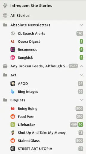 NewsBlur screenshot