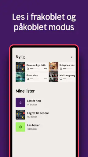 Nextory: Lydbøker og E-bøker screenshot
