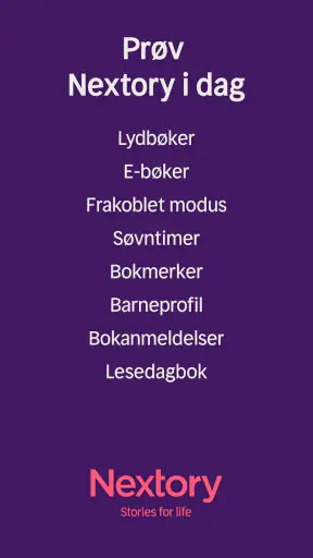 Nextory: Lydbøker og E-bøker screenshot
