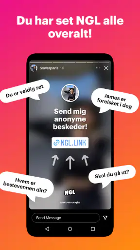 NGL – anonyme q&a screenshot