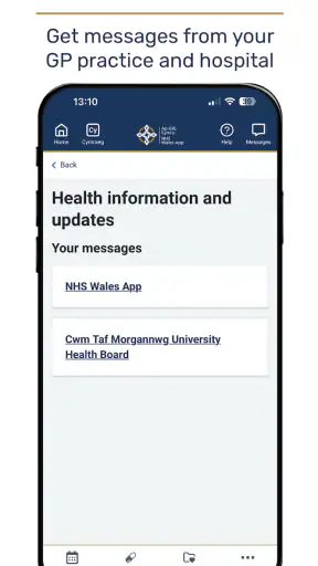 NHS Wales App screenshot