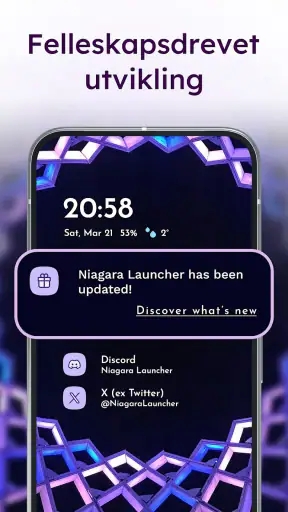 Niagara Launcher ‧ Startskjerm screenshot