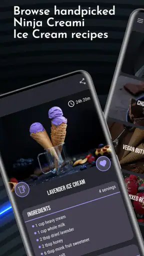Ninja Creami iskremoppskrifter screenshot